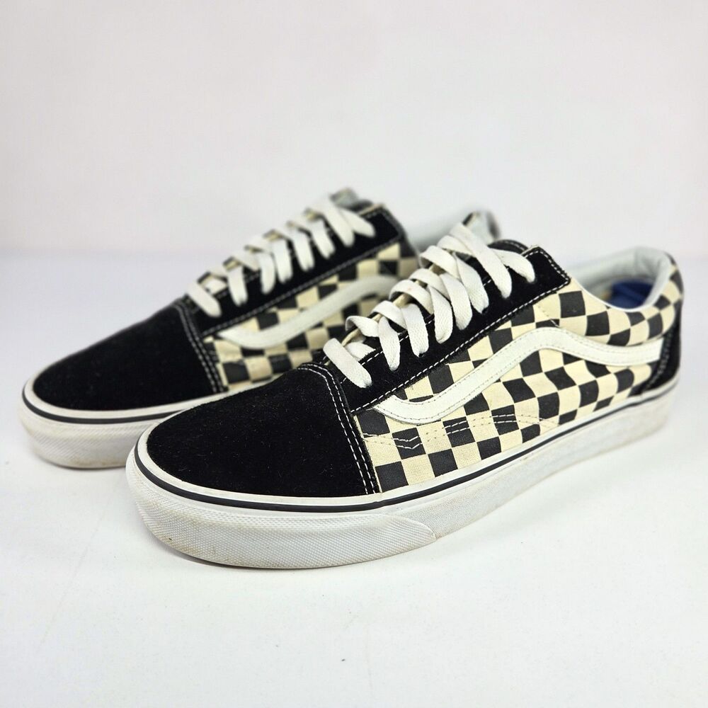 Vans Old Skool Primary Checkerboard Black White Men’s 10